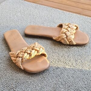 American Eagle Outfitters Braided Beige Sandals